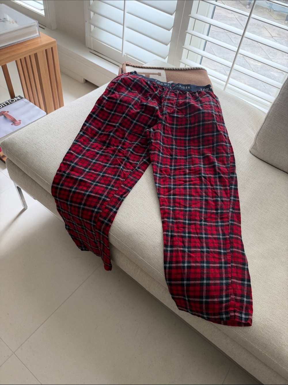 Tommy Hilfiger Red and Black Plaid sleepwear pants. 100% Cotton!